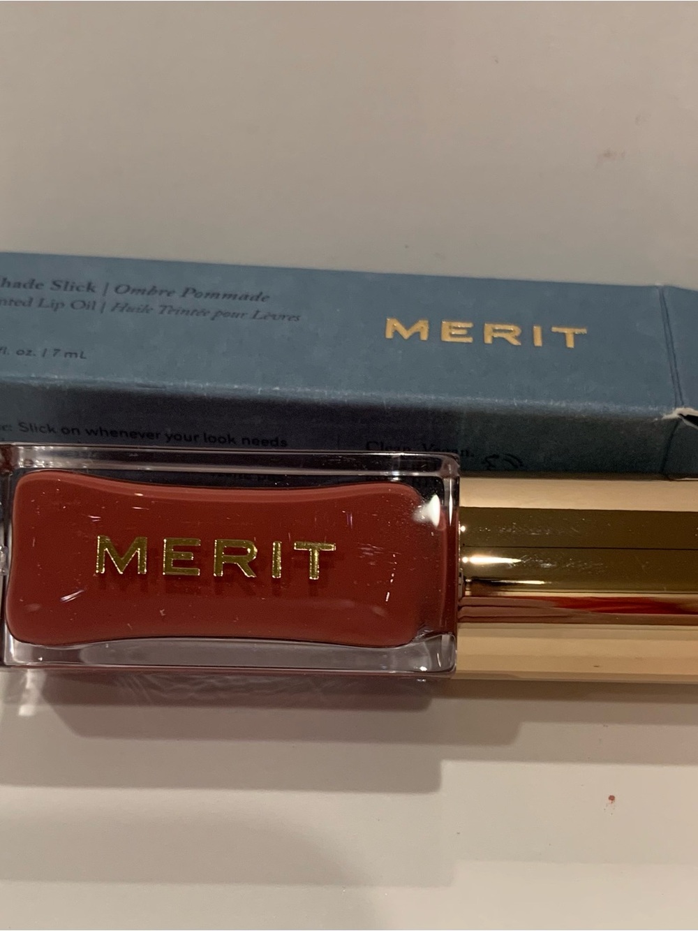 Merit Shade Slick Tinted Lip Oil, 1.7mL